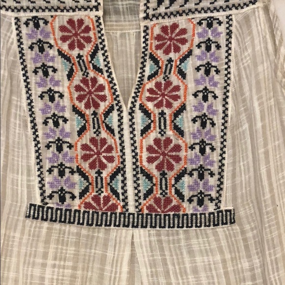 Hi-low, sleeveless Anthropologie tunic - Picture 3 of 4